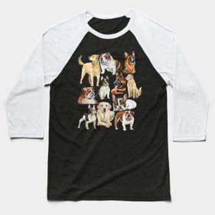 dogs Baseball T-Shirt